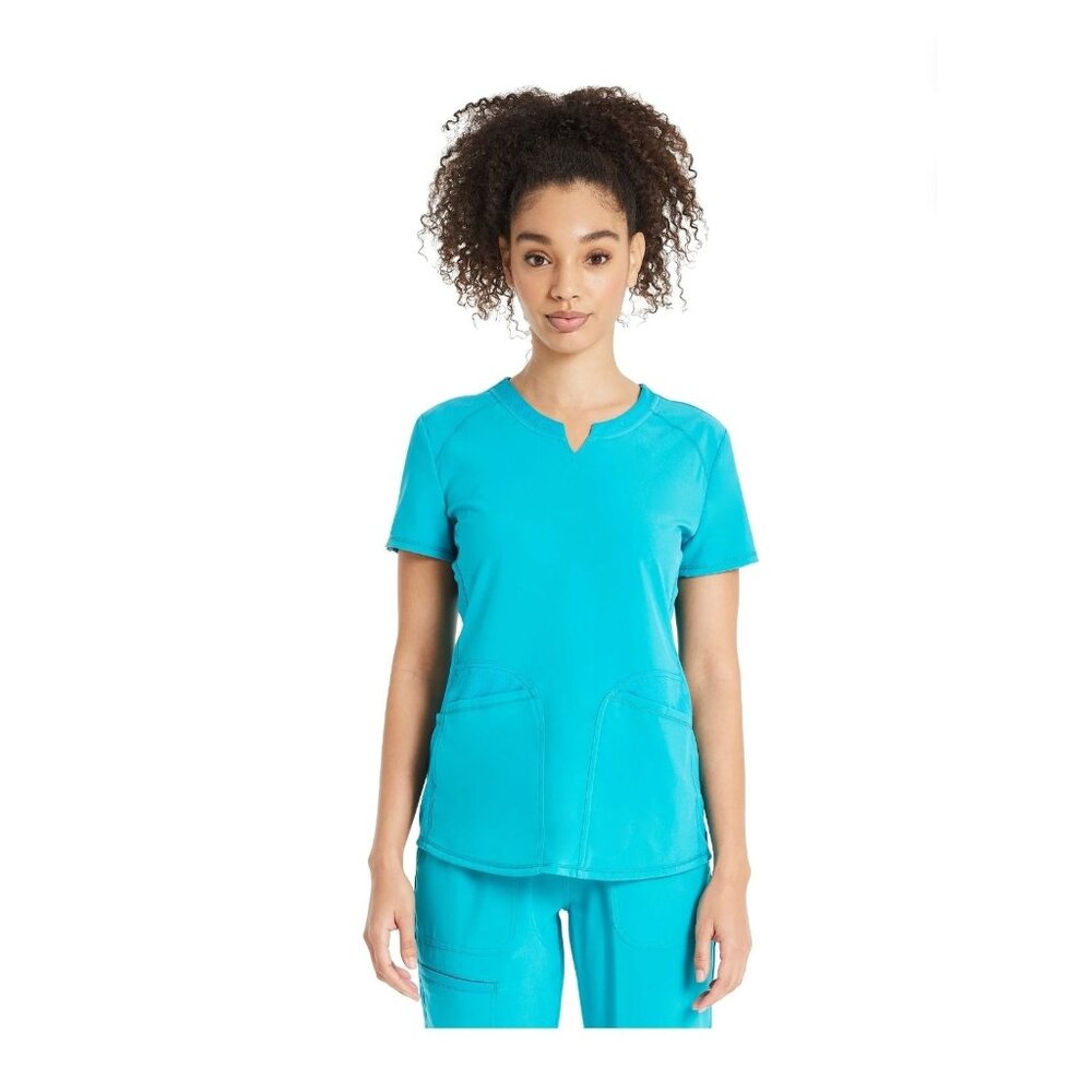 NWT Women’s Antimicrobial Performance Scrub Top – Notch Neck, Size M (Scrubstar)
